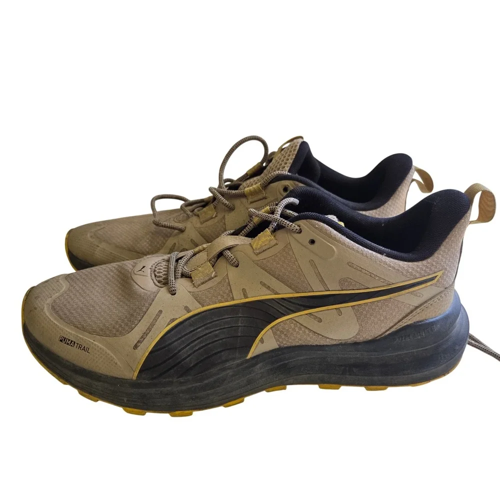 Puma Trail PUMALITE Mens 10 Tan Beige Hiking Running Shoes 379440-07